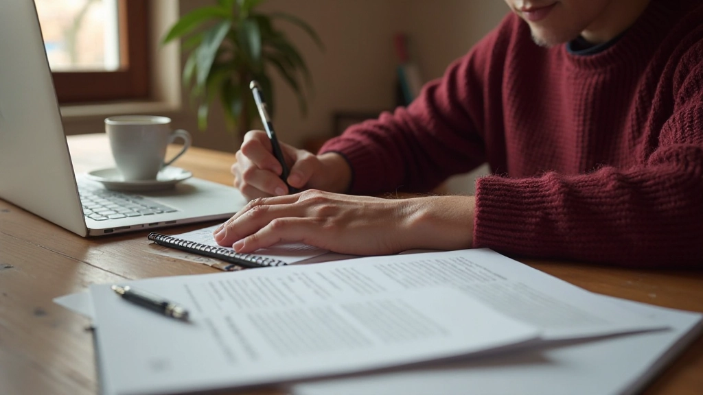 Контент-маркетинг стратегия с блог-постами и материалами для креативного копирайтинга на рабочем столе