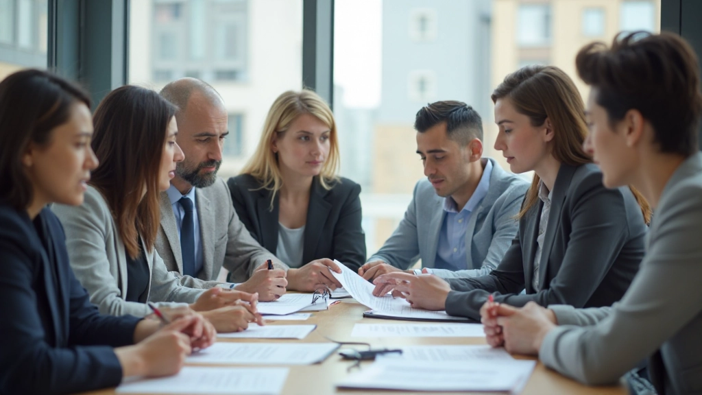 Профессиональное изображение группы людей обучающихся методам обработки информации в современном классе